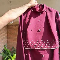 کت و دامن سنگ دوزی شده