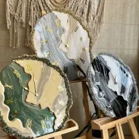 ساعت دیواری رزینی با جاکلیدی رایگان|ساعت دیواری و تزئینی|فارسان, |دیوار