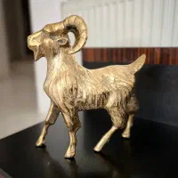 مجسمه بز برنجی برنزی سایزبزرگ سنگین وزن