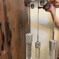 لوستر کریستال مدرن|لوستر و چراغ آویز|قزوین, |دیوار