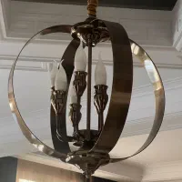 لوستر ۸شاخه ی استیل|لوستر و چراغ آویز|قزوین, |دیوار