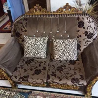فروش مبل هفت نفره به همراه میز عسلی و کوسن|مبلمان خانگی و میز عسلی|گرگان, |دیوار
