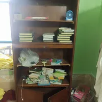 کتابخانه چوبی محکم و شیک|کتابخانه، شلف، قفسه‌های دیواری|چابهار, |دیوار
