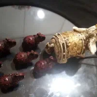 مجسمه فیل ۷تایی جنس پلی استر|مجسمه، تندیس، ماکت|شاهین‌شهر, شهرک گلدیس|دیوار