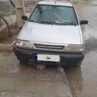 پراید نقره ای مدل ۸۶ دوگانه