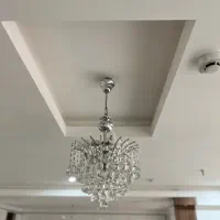 لوستر کریستال استیل