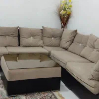یک دست مبل راحتی بی وخیلی خوب|مبلمان خانگی و میز عسلی|نقده, |دیوار
