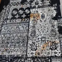 گلیم فرش  زمرد مشهد نو  اصلا استفاده نشده لبه دوزی