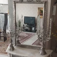 آینه شمعدان برنجی