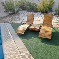 تخت کنار استخری چوبی باغ باغی استخر چوب روس روسی|تخت و سرویس خواب|دزفول, |دیوار