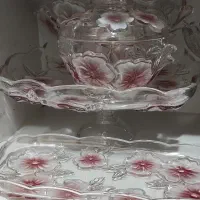سرویس پذیرایی گل برجسته صورتی