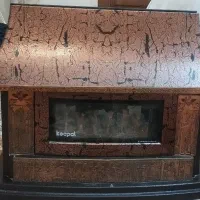 بخاری طرح شومینه بزرگ