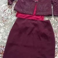 کت دامن ۳ تیکه کارشده|لباس|همدان, |دیوار