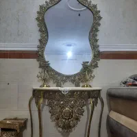 آینه کنسول  ساعت میز تلویزیون وبوفه باهم ۶۰میلیون