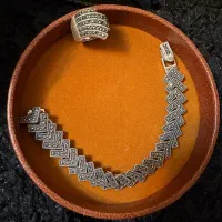 دستبند و انگشتر نقره اماراتی