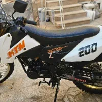 موتور تریل200فلاتKTM مدل1394سفید|موتورسیکلت|بروجن, |دیوار