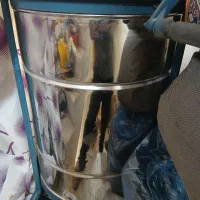 سلام یک دستگاه عسل گیر ۴قاب استیل نو