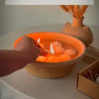 شمع بابونه هرعدد  ۲۵ت|صنایع دستی و سایر لوازم تزئینی|کامیاران, |دیوار