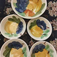 پیاله بزرگ با چهار عدد کوچک ژاپنی قدیمی