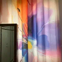 ست پرده پانچی و روتختی یک نفره مخمل ترک