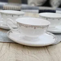 چایخوری چینی استخوانی ۱۲ پارچه طرح خاص. با تخفیف|ظروف سرو و پذیرایی|تهران, تهرانسر شرقی|دیوار