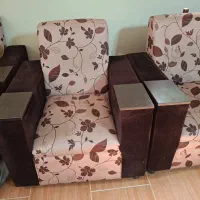 مبل هفت ففره و میز وسط و عسلی