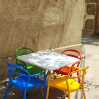 میز و صندلی کافه و رستوران رنگی(آبادان و خرمشهر)