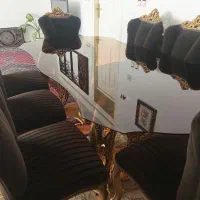 میز غذاخوری هشت نفره.چوب راش.محکم وتمیز
