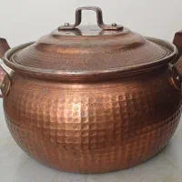 قابلمه و لیوان مسی