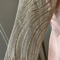 لباس شب ساتن و کارشده|لباس|میانه, |دیوار