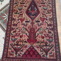 قالی دستبافت زمینی کارکرده