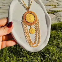 بدلیجات گردنبند و نیم ست