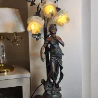 آباژور مجسمه طرح برنز اصله اصل و آنتیک فرانسه