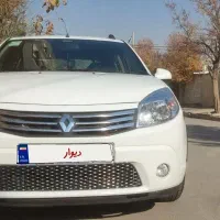 ساندرو ۹۵ سفید|خودرو سواری و وانت|آبیک, |دیوار