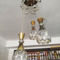 لوستر کریستالی و برنز|لوستر و چراغ آویز|تبریز, |دیوار