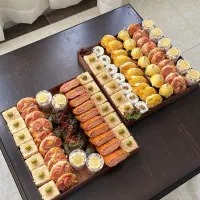 انواع سینی فینگرفود و مزه، انواع سالاد و دسر