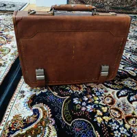 کیف اداری و لپ‌تاپی نو مشکی و قهوه ای