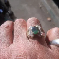 انگشتر زمرد رکاب خالی سنگ|جواهرات|قم, شاه ابراهیم|دیوار