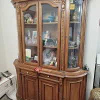 بوفه با چوب گردو منبد کاری شده