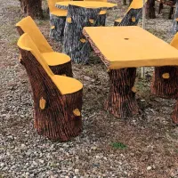 میز و صندلی و کباب پز بتنی|میز و صندلی غذاخوری|طاهرگوراب, |دیوار