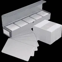 کارت ساده ابعاد بانکی سفید pvc پی وی‌ سی ۷۶۰