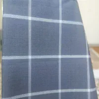 پارچه پیرآهن چهارخونه سورمه ای