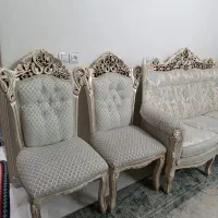 مبل سلطنتی 9 نفره|مبلمان خانگی و میز عسلی|آبیک, |دیوار