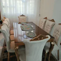 میز ناهارخوری ۸نفره و مبل ست ۷نفره سلطنتی