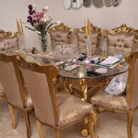 مبل 9 نفره + ناهارخوری 8 نفره بسیار تمیز|مبلمان خانگی و میز عسلی|تهران, اباذر|دیوار