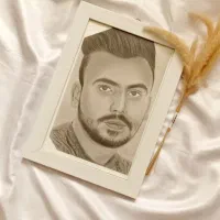 سفارش نقاشی چهره سیاه قلم|تابلو، نقاشی، عکس|مشهد, مصلی (کارمندان اول)|دیوار