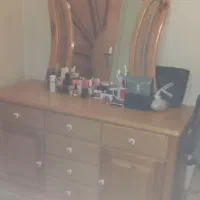 میز آرایش پاتختی تمام چوب واینه قدی ایستاده سالم