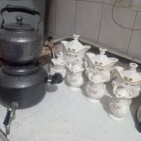قوری سماوار رو گازی و با پا سماواری