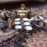ظروف سورمه ای طلا کوب