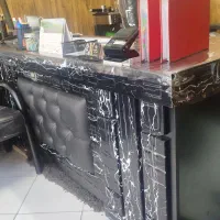 فروش یک عدد میز دو متری اداری چوب و چرم مخلوط